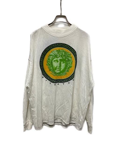 GIANNI VERSACE（ジャンニ・ヴェルサーチ）GIANNI VERSACE (ジャンニ・ヴェルサーチ) メデューサプリントカットソー ホワイト サイズ:不明の古着・服飾アイテム