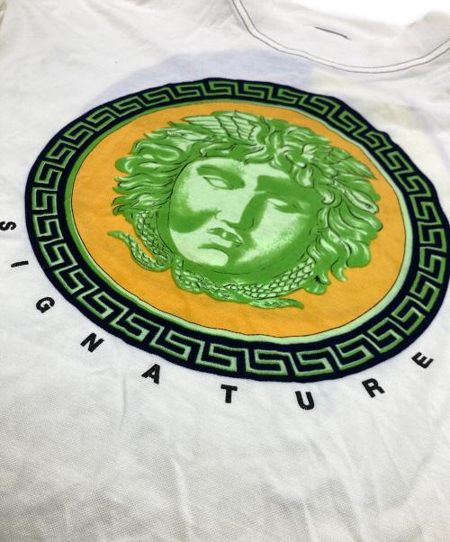 GIANNI VERSACE（ジャンニ・ヴェルサーチ）GIANNI VERSACE (ジャンニ・ヴェルサーチ) メデューサプリントカットソー ホワイト サイズ:不明の古着・服飾アイテム