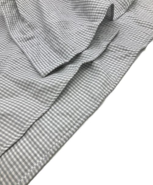GIANNI VERSACE（ジャンニ・ヴェルサーチ）GIANNI VERSACE (ジャンニ・ヴェルサーチ) メデューサボタンチェックシャツ グレー サイズ:XLの古着・服飾アイテム