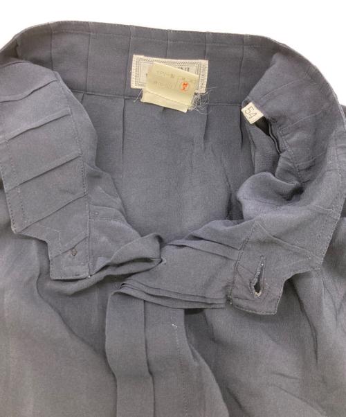 GIANNI VERSACE（ジャンニ・ヴェルサーチ）GIANNI VERSACE (ジャンニ・ヴェルサーチ) メデューサボタンバンドカラーシルクシャツ ブラック サイズ:54の古着・服飾アイテム