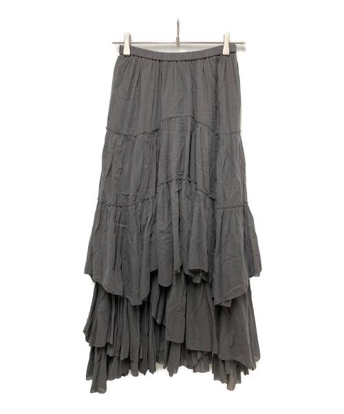 CASA FLINE（カーサフライン）CASA FLINE (カーサフライン) コットンティアードスカート グレー サイズ:SIZE Freeの古着・服飾アイテム