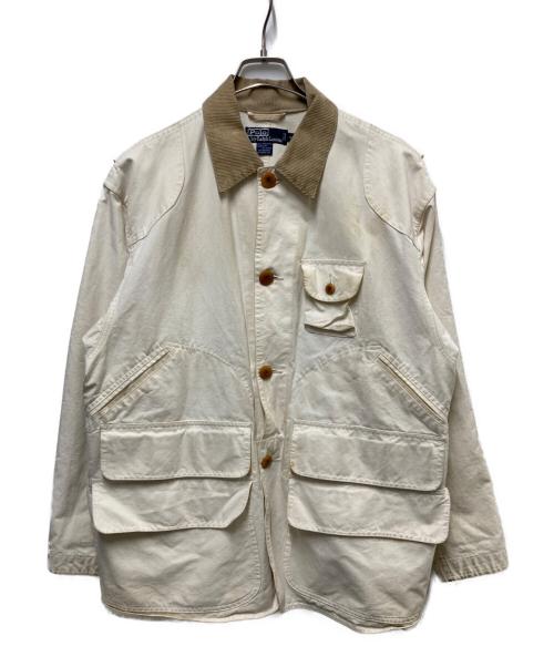 POLO RALPH LAUREN（ポロ・ラルフローレン）POLO RALPH LAUREN (ポロ・ラルフローレン) コーデュロイカラーハンティングジャケット アイボリー サイズ:Sの古着・服飾アイテム
