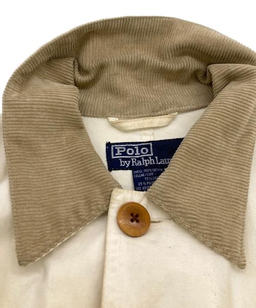 POLO RALPH LAUREN（ポロ・ラルフローレン）POLO RALPH LAUREN (ポロ・ラルフローレン) コーデュロイカラーハンティングジャケット アイボリー サイズ:Sの古着・服飾アイテム