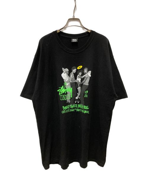 stussy（ステューシー）stussy (ステューシー) UNION (ユニオン) Free Your Soul プリントTシャツ ホワイト サイズ:	SIZE XLの古着・服飾アイテム