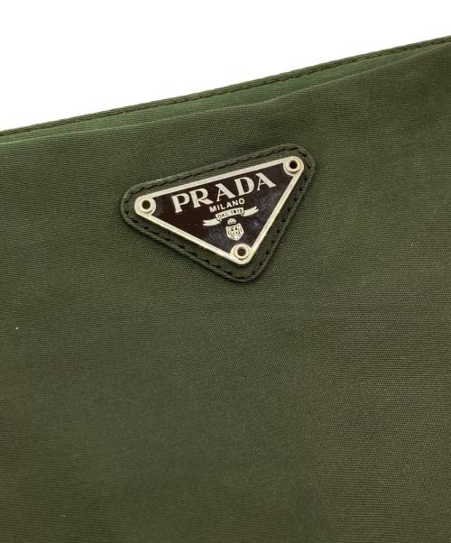 PRADA（プラダ）PRADA (プラダ) ナイロンハンドバッグ グリーンの古着・服飾アイテム