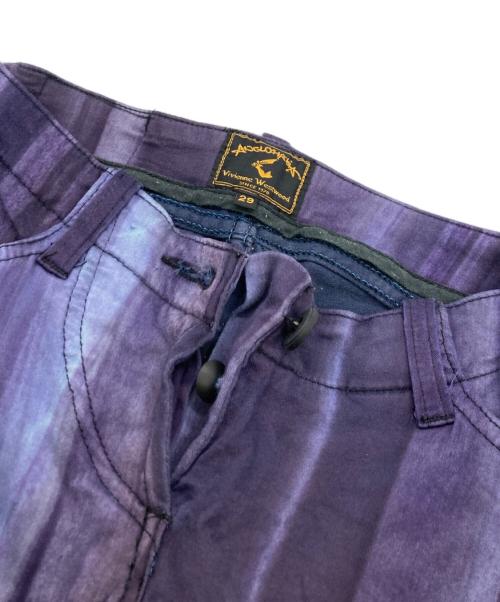 Vivienne Westwood ANGLOMANIA（ヴィヴィアンウエストウッドアングロマニア）VIVIENNE WESTWOOD ANGLOMANIA (ヴィヴィアンウエストウッドアングロマニア) フレアパンツ パープル サイズ:SIZE 29の古着・服飾アイテム