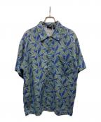 Patagoniaパタゴニア）の古着「90s ORGANIC COTTON A/C shirt」｜ブルー×グリーン