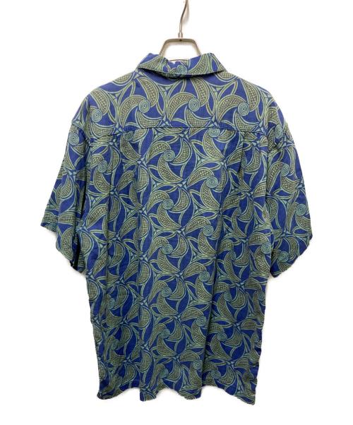 Patagonia（パタゴニア）Patagonia (パタゴニア) 90s ORGANIC COTTON A/C shirt ブルー×グリーン サイズ:Sの古着・服飾アイテム