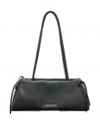 CHARLES & KEITHチャールズアンドキース）の古着「Hazel ヘーゼル ボウ イロンゲイティッドトラペーズショルダーバッグ」｜ブラック