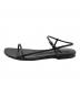 BRENTELLA (ブレンテッラ) フラットストラップサンダル ブラック サイズ:	SIZE 39 (24.5cm〜25.0cm)：7000円