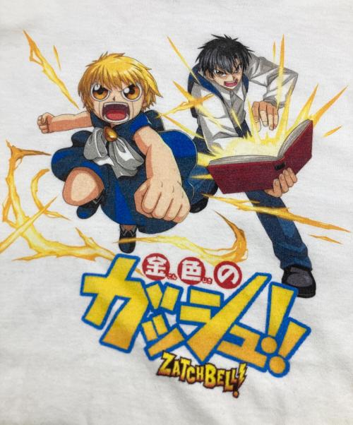金色のガッシュベル（キンイロノガッシュベル）金色のガッシュベル (キンイロノガッシュベル) プリントアニメTシャツ ホワイト サイズ:Lの古着・服飾アイテム
