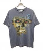 UNIVERSAL STUDIOS Hollywoodユニバーサル・スタジオ・ハリウッド）の古着「TERMINATOR2ムービープリントTシャツ」｜グレー
