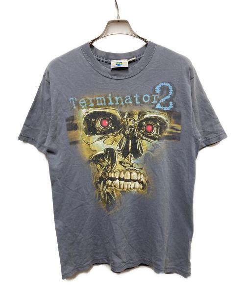 UNIVERSAL STUDIOS Hollywood（ユニバーサル・スタジオ・ハリウッド）UNIVERSAL STUDIOS Hollywood (ユニバーサル・スタジオ・ハリウッド) TERMINATOR2ムービープリントTシャツ グレー サイズ:MEDIUMの古着・服飾アイテム