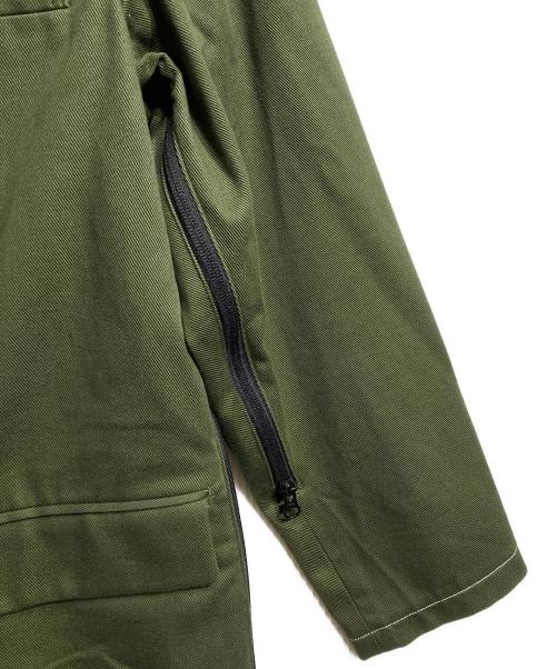 Hombre Nino（オンブレニーニョ）Hombre Nino (オンブレニーニョ) サイドジップエルボーパッチジャケット グリーン サイズ:Lの古着・服飾アイテム