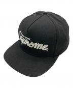 SUPREMEシュプリーム）の古着「Classic Team 5-Panel Cap」｜ブラック