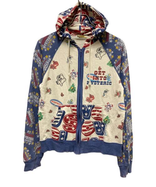Hysteric Glamour（ヒステリックグラマー）Hysteric Glamour (ヒステリックグラマー) マルチデザインジップパーカー マルチカラー サイズ:SIZE Freeの古着・服飾アイテム