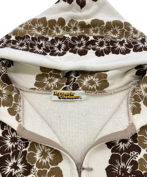 Hysteric Glamour（ヒステリックグラマー）Hysteric Glamour (ヒステリックグラマー) ハワイアンジップパーカー ベージュ サイズ:	SIZE Freeの古着・服飾アイテム