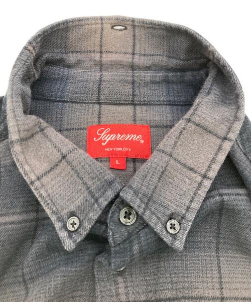 SUPREME（シュプリーム）Supreme (シュプリーム) Shadow Plaid Flannel Shirt ブラック サイズ:Lの古着・服飾アイテム