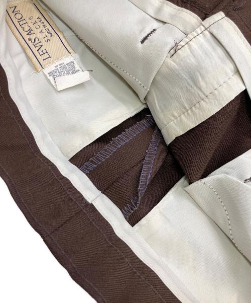 LEVI'S ACTION（リーバイス アクション）LEVI'S ACTION (リーバイス アクション) 80s ノータックスラックスパンツ ブラウン サイズ:-の古着・服飾アイテム