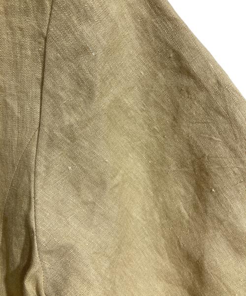 LESSAGE（レサージュ）LESSAGE (レサージュ) リネンキャンバスフレアジャケット ベージュ サイズ:FREEの古着・服飾アイテム