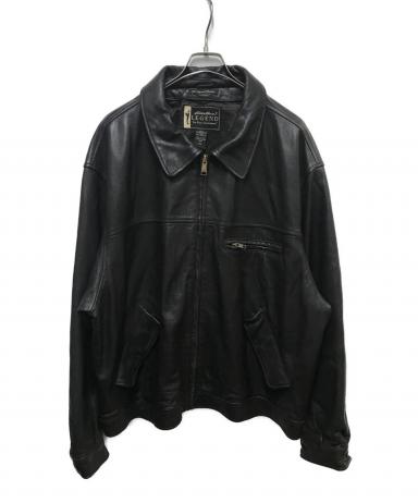Eddie Bauer Legend ブラックレザージャケット M 中古・古着通販】Eddie Bauer LEGEND (エディーバウアー・レジェンド