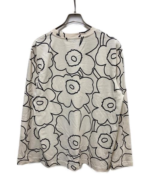 marimekko（マリメッコ）marimekko (マリメッコ) Pieni Piirto Unikko 2 / Biitti t-shirt ベージュ サイズ:Sの古着・服飾アイテム