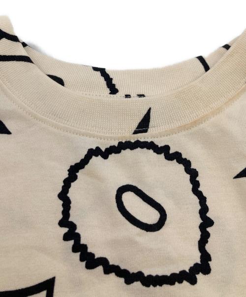 marimekko（マリメッコ）marimekko (マリメッコ) Pieni Piirto Unikko 2 / Biitti t-shirt ベージュ サイズ:Sの古着・服飾アイテム