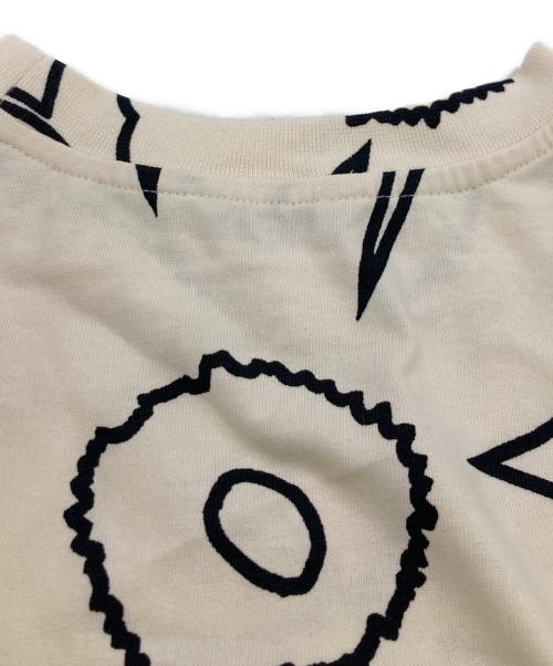 marimekko（マリメッコ）marimekko (マリメッコ) Pieni Piirto Unikko 2 / Biitti t-shirt ベージュ サイズ:Sの古着・服飾アイテム