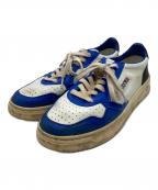 AUTRYオートリー）の古着「SUPERVINTAGE MEDALIST LOW」｜ホワイト×ブルー