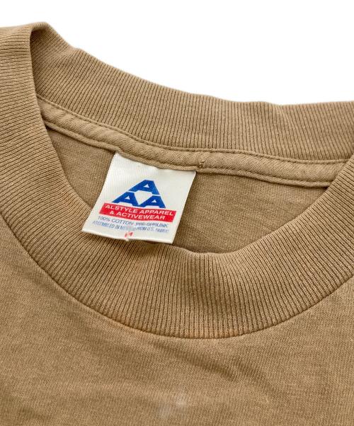 ALSTYLE APPAREL & ACTIVEWEAR（アレスタイルアパレル＆アクティブウェア）ALSTYLE APPAREL & ACTIVEWEAR (アレスタイルアパレル＆アクティブウェア) Monty python コメディグループTシャツ ブラウン サイズ:Ｍの古着・服飾アイテム