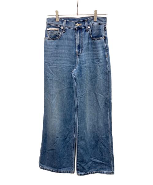 Calvin Klein（カルバンクライン）Calvin Klein (カルバンクライン) ワイドデニムパンツ インディゴ サイズ:	SIZE 25の古着・服飾アイテム
