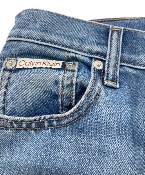 Calvin Klein（カルバンクライン）Calvin Klein (カルバンクライン) ワイドデニムパンツ インディゴ サイズ:	SIZE 25の古着・服飾アイテム