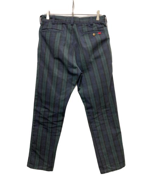 SUPREME（シュプリーム）Supreme (シュプリーム) Work Pant Black Watch Plaid ネイビー×グリーン サイズ:30の古着・服飾アイテム