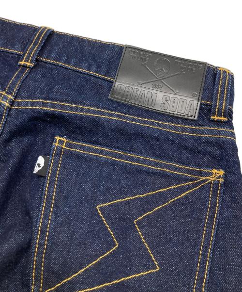 CREAM SODA（クリームソーダ）CREAM SODA (クリームソーダ) CS DENIM PANTS インディゴ サイズ:Sの古着・服飾アイテム