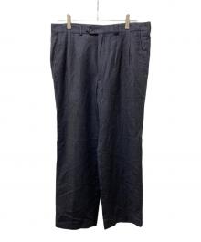 GIVENCHY（ジバンシィ）の古着「ツータックスラックス」｜ネイビー