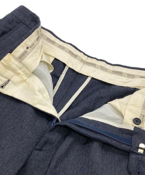 GIVENCHY（ジバンシィ）GIVENCHY (ジバンシィ) ツータックスラックス ネイビー サイズ:50の古着・服飾アイテム