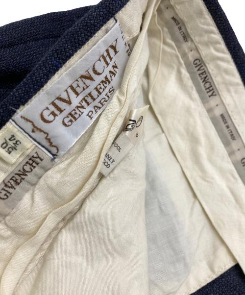 GIVENCHY（ジバンシィ）GIVENCHY (ジバンシィ) ツータックスラックス ネイビー サイズ:50の古着・服飾アイテム
