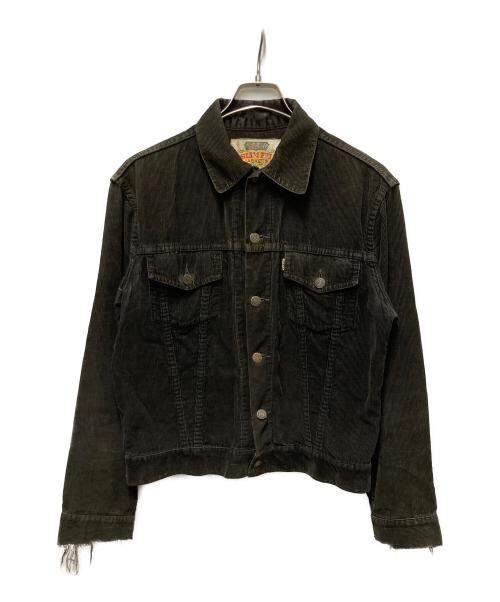 LEVI'S（リーバイス）LEVI'S (リーバイス) 60-70s SLIM FIT JACKETS コーデュロイトラッカージャケット ブラック サイズ:不明の古着・服飾アイテム
