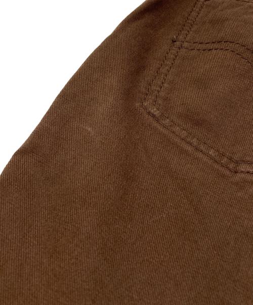 LEVI'S（リーバイス）LEVI'S (リーバイス) COMME des GARCONS JUNYA WATANABE MAN (コム デ ギャルソン ジュンヤ ワタナベ マン) ピンタックフレアパンツ/Pintuck Flare Pants ブラウン サイズ:Sの古着・服飾アイテム