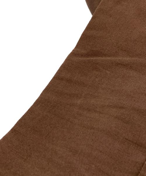 LEVI'S（リーバイス）LEVI'S (リーバイス) COMME des GARCONS JUNYA WATANABE MAN (コム デ ギャルソン ジュンヤ ワタナベ マン) ピンタックフレアパンツ/Pintuck Flare Pants ブラウン サイズ:Sの古着・服飾アイテム
