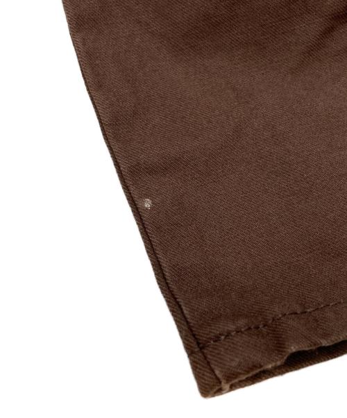 LEVI'S（リーバイス）LEVI'S (リーバイス) COMME des GARCONS JUNYA WATANABE MAN (コム デ ギャルソン ジュンヤ ワタナベ マン) ピンタックフレアパンツ/Pintuck Flare Pants ブラウン サイズ:Sの古着・服飾アイテム