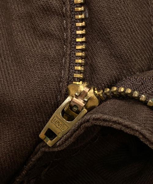 LEVI'S（リーバイス）LEVI'S (リーバイス) COMME des GARCONS JUNYA WATANABE MAN (コム デ ギャルソン ジュンヤ ワタナベ マン) ピンタックフレアパンツ/Pintuck Flare Pants ブラウン サイズ:Sの古着・服飾アイテム
