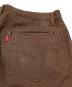 中古・古着 LEVI'S (リーバイス) COMME des GARCONS JUNYA WATANABE MAN (コム デ ギャルソン ジュンヤ ワタナベ マン) ピンタックフレアパンツ/Pintuck Flare Pants ブラウン サイズ:S：14000円