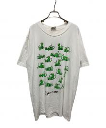 TRUPILONA BEACHWEAR（トゥルピオーナ ビーチウェア）の古着「48手プリントTシャツ」｜ホワイト