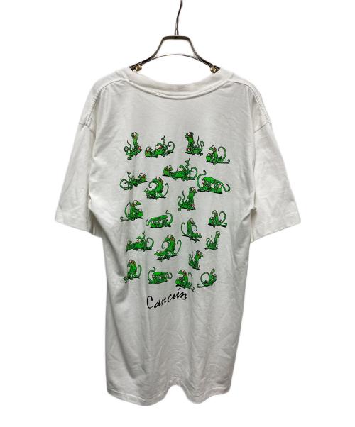 TRUPILONA BEACHWEAR（トゥルピオーナ ビーチウェア）TRUPILONA BEACHWEAR (トゥルピオーナ ビーチウェア) 48手プリントTシャツ ホワイト サイズ:	SIZE XLの古着・服飾アイテム