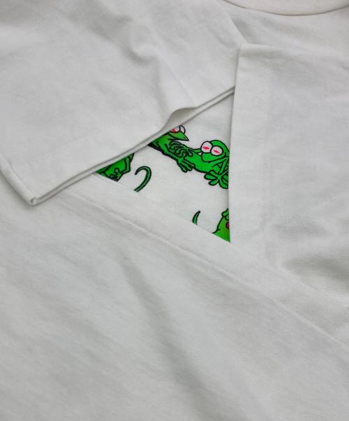 TRUPILONA BEACHWEAR（トゥルピオーナ ビーチウェア）TRUPILONA BEACHWEAR (トゥルピオーナ ビーチウェア) 48手プリントTシャツ ホワイト サイズ:	SIZE XLの古着・服飾アイテム