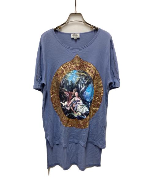 Vivienne Westwood man（ヴィヴィアン ウェストウッド マン）Vivienne Westwood man (ヴィヴィアン ウェストウッド マン) 羊飼いたちの休息 プリントTシャツ スカイブルー サイズ:46の古着・服飾アイテム