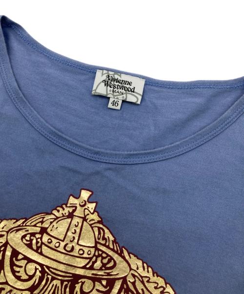 Vivienne Westwood man（ヴィヴィアン ウェストウッド マン）Vivienne Westwood man (ヴィヴィアン ウェストウッド マン) 羊飼いたちの休息 プリントTシャツ スカイブルー サイズ:46の古着・服飾アイテム