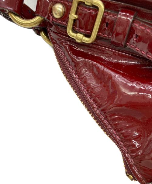 COACH（コーチ）COACH (コーチ) マディソン ソフィア パテント2wayバッグ レッドの古着・服飾アイテム