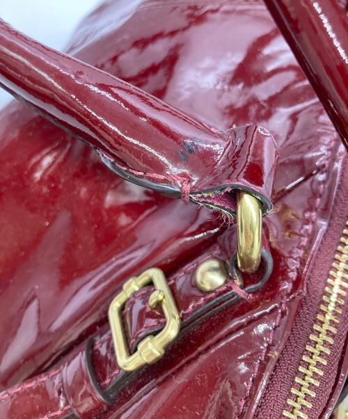 COACH（コーチ）COACH (コーチ) マディソン ソフィア パテント2wayバッグ レッドの古着・服飾アイテム